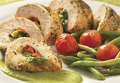 Grilled Chicken Roulade